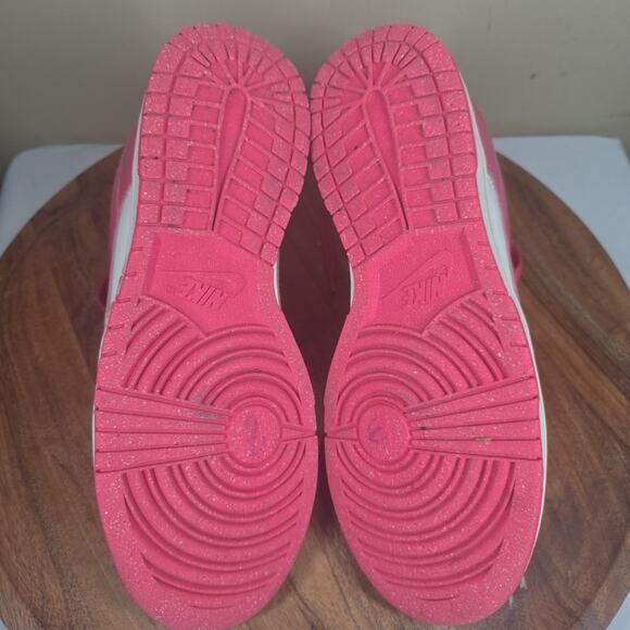 Nike Dunk Low Womens Hot Pink White Size 8.5 Low Top Shoes Sneakers DD1873-110 - Picture 7 of 9